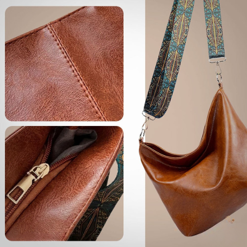 Chelsey's Vintage Charm | Borsa a tracolla in pelle
