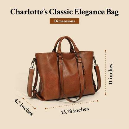 L'eleganza classica di Charlotte | Borsa tote vintage