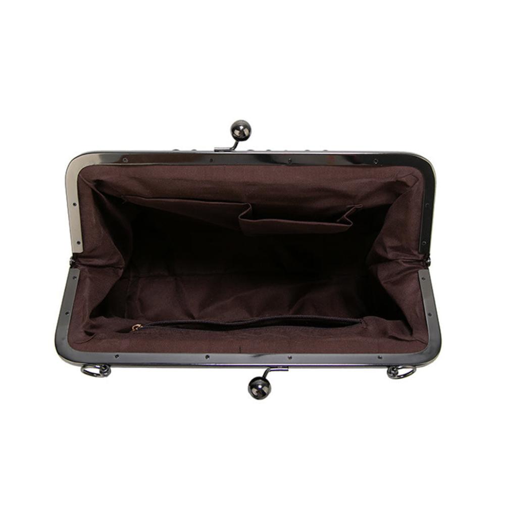 Borsa vintage con chiusura a bacio