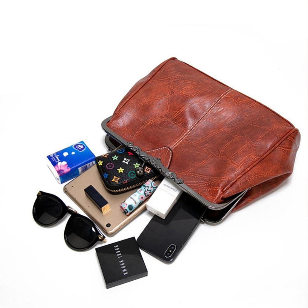 Borsa vintage con chiusura a bacio