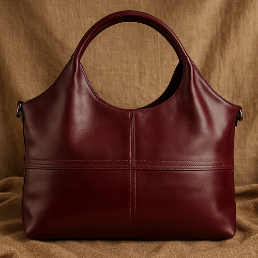 Elegante borsa a tracolla da donna in vera pelle