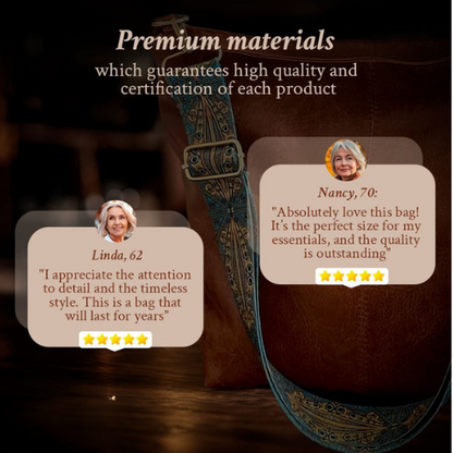 Chelsey's Vintage Charm | Borsa a tracolla in pelle