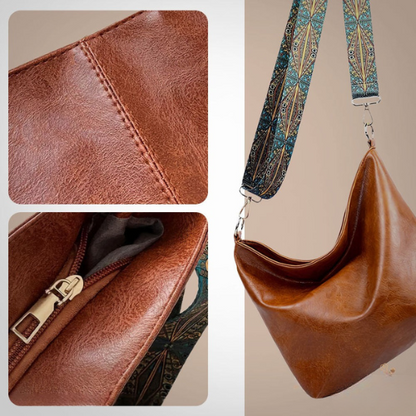 Chelsey's Vintage Charm | Borsa a tracolla in pelle