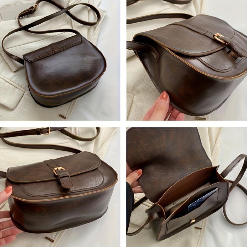 Borsa a tracolla Evelyn Classic Saddle