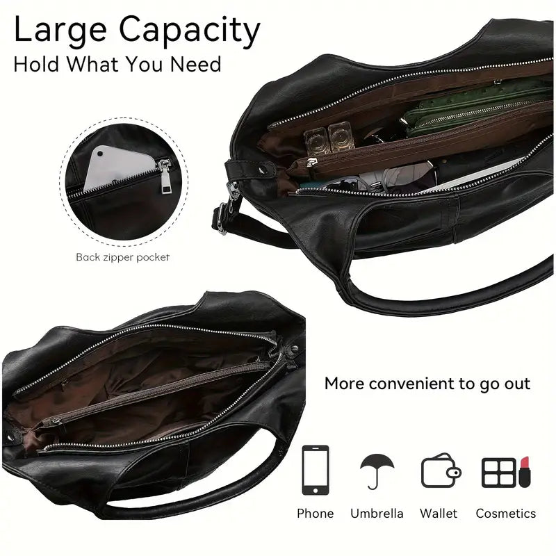 Elegante borsa a tracolla in pelle da donna