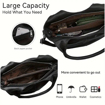 Elegante borsa a tracolla in pelle da donna