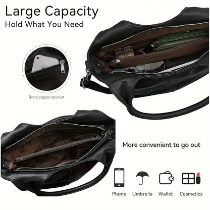 Elegante borsa a tracolla da donna in vera pelle