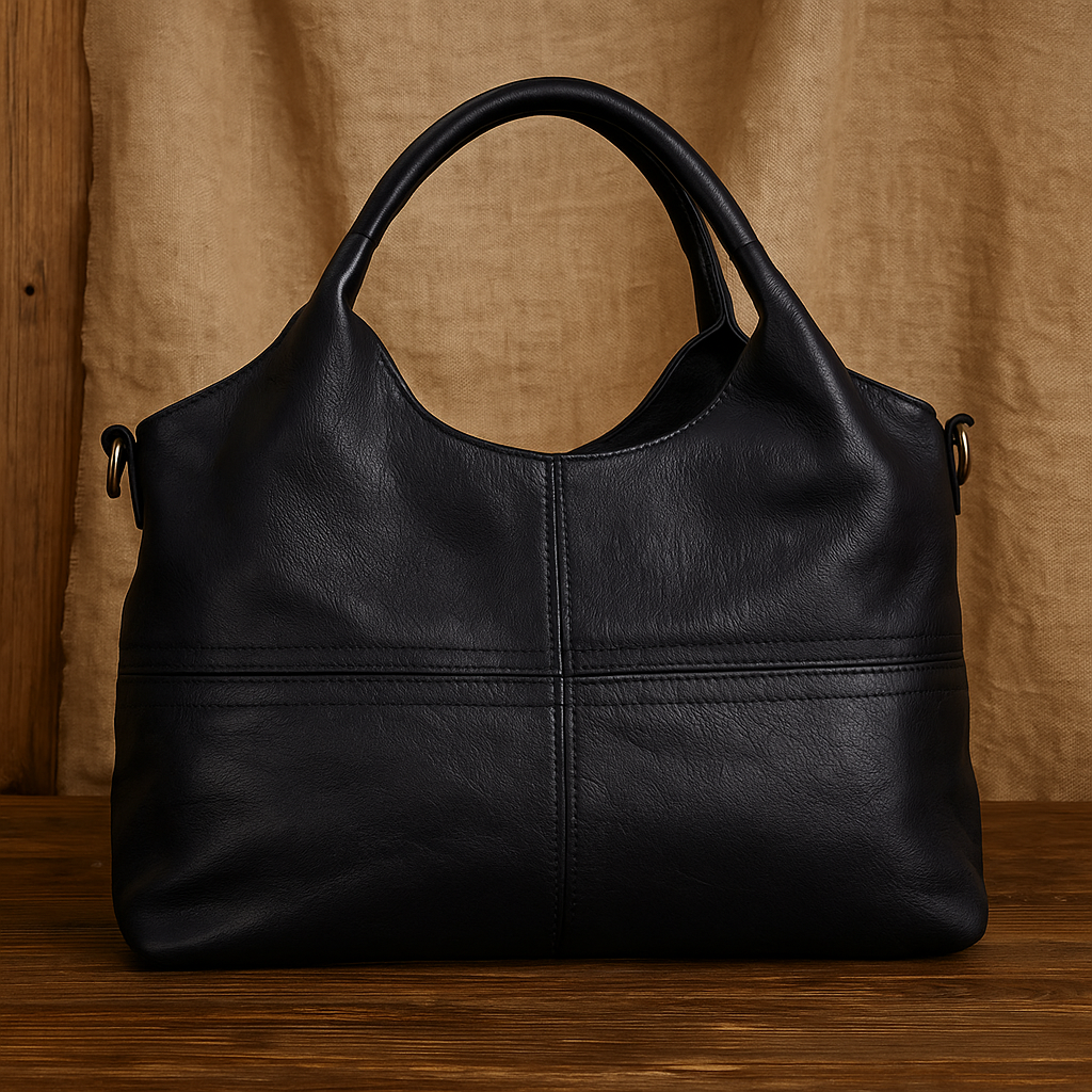 Elegante borsa a tracolla da donna in vera pelle