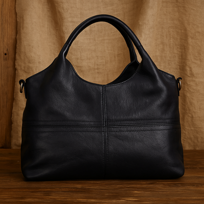 Elegante borsa a tracolla da donna in vera pelle