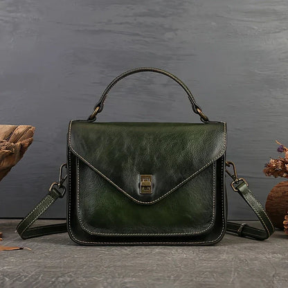 Borsa a tracolla retrò da donna in vera pelle