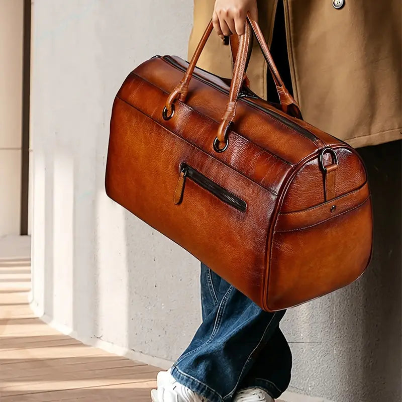 Borsa a tracolla retrò da donna in vera pelle