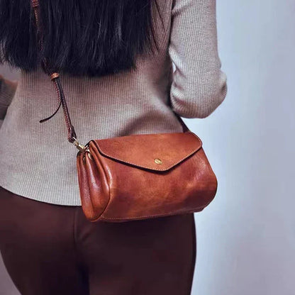 Nuova borsa a tracolla da donna in vera pelle