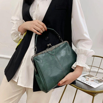 Borsa vintage con chiusura a bacio